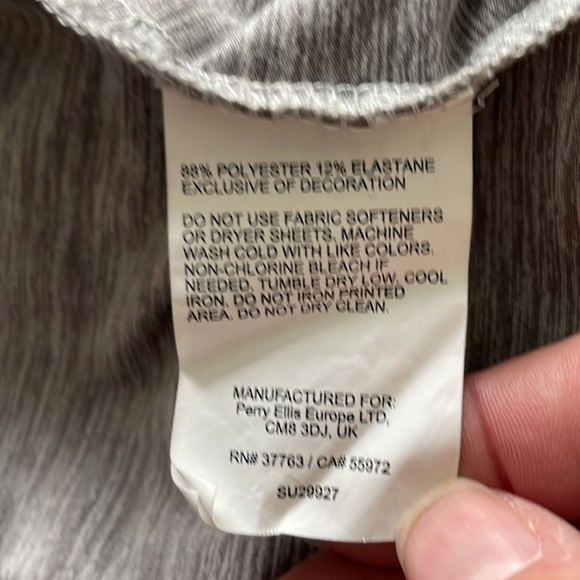 PGA Tour Men’s 1/4 Zip Popover Grey/White S - Picture 6 of 6